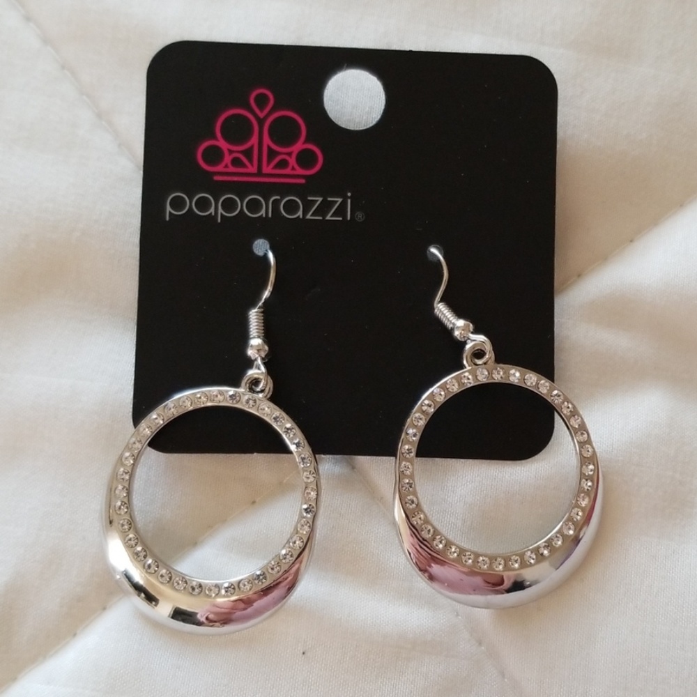 5 for $25 Silver hoop earrings